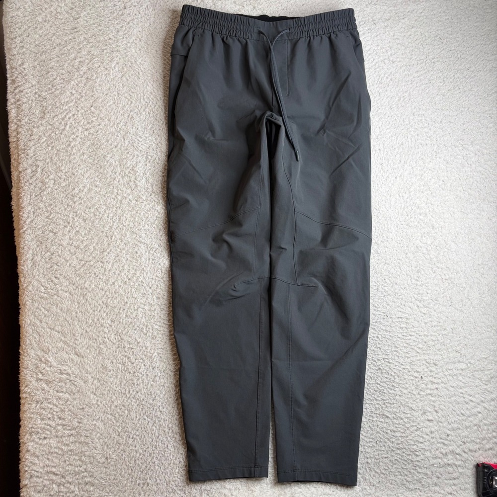 Lululemon Lab Mens Joggers Charcoal Gray Technical Stretch Pants Size L